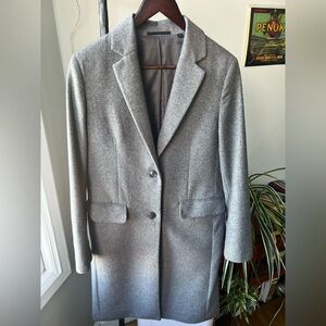Uniqlo Grey Wool Cashmere Coat